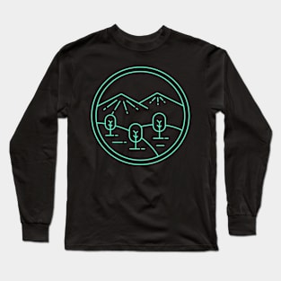 mountains and forests landscape Long Sleeve T-Shirt